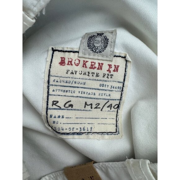 VTG J Crew Broken-In Favorite Fit Mens 31W 32L White NWT Y2K Casual Cotton Pants - Picture 8 of 16